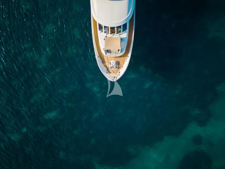 HEERLIJCKHEID Moonen 30m - foredeck aerial shot HEERLIJCKHEID Moonen 30m - foredeck aerial shot