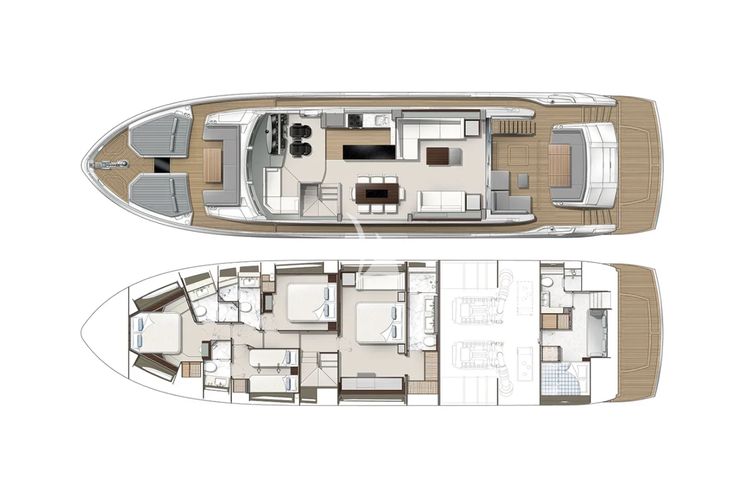 Layout for HIDEAWAY Sunseeker 23m - layout