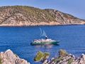 HIGHLANDER Feadship 50m - aerial shot cruising HIGHLANDER Feadship 50m - aerial shot cruising
