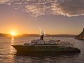 HIGHLANDER Feadship 50m - anchored under the sunset HIGHLANDER Feadship 50m - anchored under the sunset