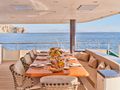 HIGHLANDER Feadship 50m - main aft deck alfresco dining area HIGHLANDER Feadship 50m - main aft deck alfresco dining area