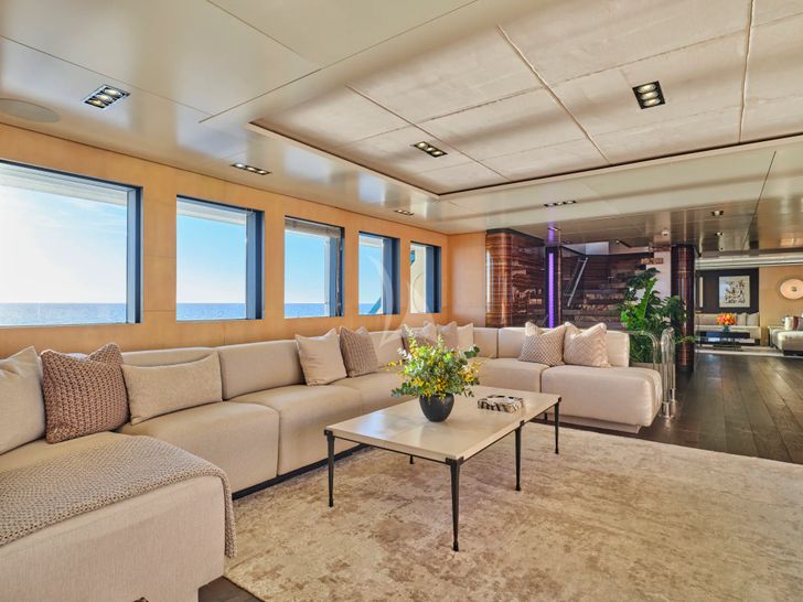 HIGHLANDER Feadship 50m - main saloon lounge HIGHLANDER Feadship 50m - main saloon lounge