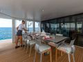 HIGHLANDER Feadship 50m - sky dining area HIGHLANDER Feadship 50m - sky dining area