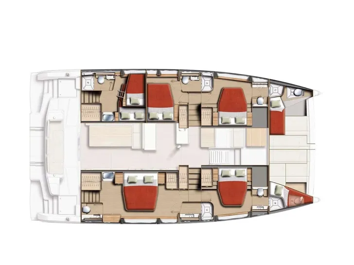 HIRAYA Bali 5.2 - cabin layout HIRAYA Bali 5.2 - cabin layout