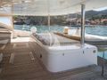 HOUBARA Sunreef 82 DD - aft deck bronzing area and tender HOUBARA Sunreef 82 DD - aft deck bronzing area and tender