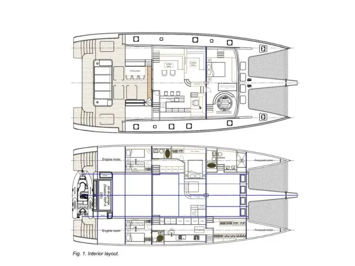 HOUBARA Sunreef 82 DD - layout HOUBARA Sunreef 82 DD - layout
