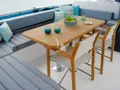 HUMILITAS II Sirena 64 - aft deck alfresco dining area HUMILITAS II Sirena 64 - aft deck alfresco dining area