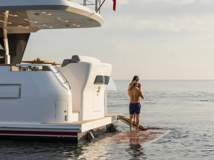 HUMILITAS II Sirena 64 - swim platform HUMILITAS II Sirena 64 - swim platform