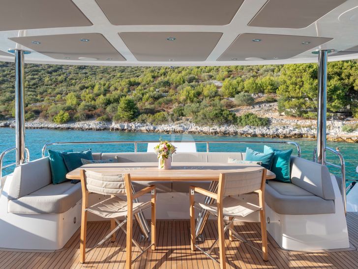 HUNKY DORY OF LONDON Sunseeker 86 - aft deck HUNKY DORY OF LONDON Sunseeker 86 - aft deck