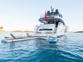 HUNKY DORY OF LONDON Sunseeker 86 - aft shot with the water toys HUNKY DORY OF LONDON Sunseeker 86 - aft shot with the water toys