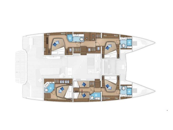 HYDRUS Lagoon 55 - cabin layout HYDRUS Lagoon 55 - cabin layout