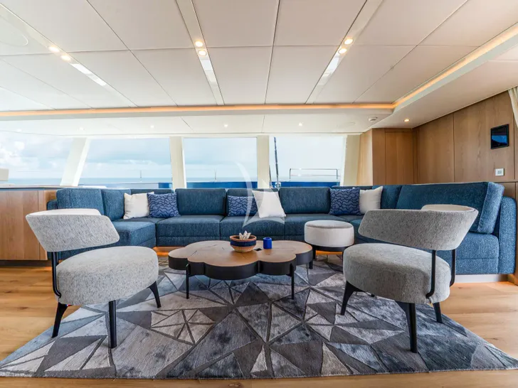 HU LYSSE Sunreef 80 Sail Eco - main saloon lounge HU LYSSE Sunreef 80 Sail Eco - main saloon lounge
