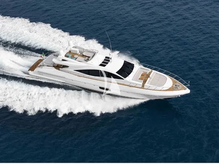 IARY Overmarine Mangusta 110 - cruising aerial shot IARY Overmarine Mangusta 110 - cruising aerial shot