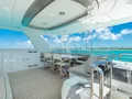 ISLAND COWBOY Ocean Alexander 37L - sundeck dining area ISLAND COWBOY Ocean Alexander 37L - sundeck dining area