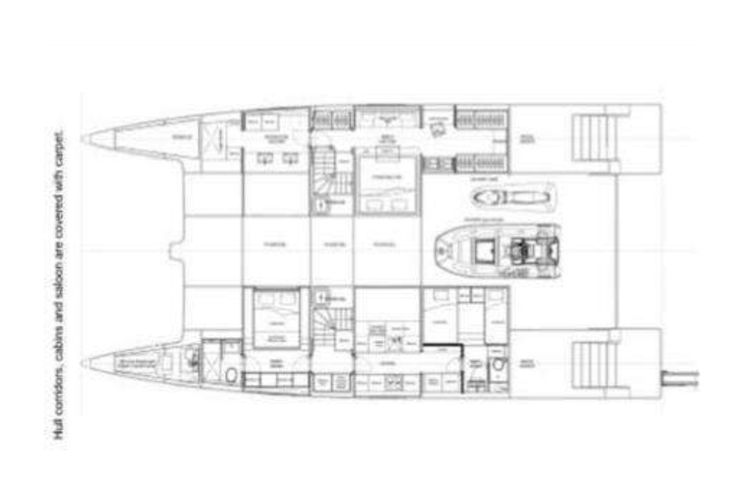 Layout for ISLAND MAJESTY Sunreef 68 Supreme Power - layout