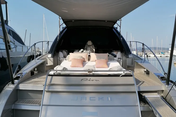 Charter Yacht JACK III - Riva 63 Vertigo - 4 Cabins - Saint Raphael - Cannes - Nice - Antibes - Monaco - St Tropez - The French Riviera Day Charter Yacht