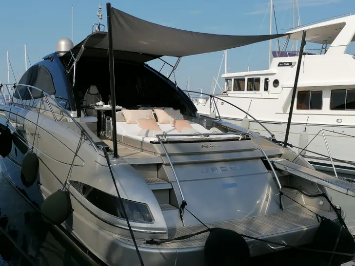 JACK III Riva 63 Vertigo - aft shot JACK III Riva 63 Vertigo - aft shot