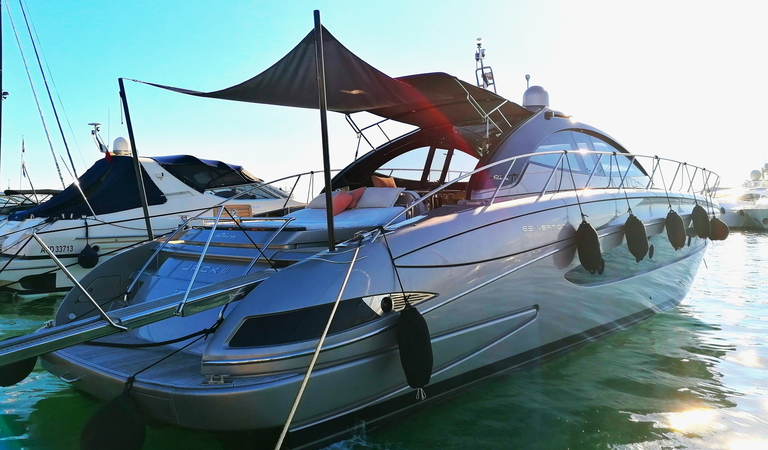 JACK III Riva 63 Vertigo - docked