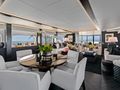 IMPULSIVE Mondomarine 40m - indoor dining area IMPULSIVE Mondomarine 40m - indoor dining area