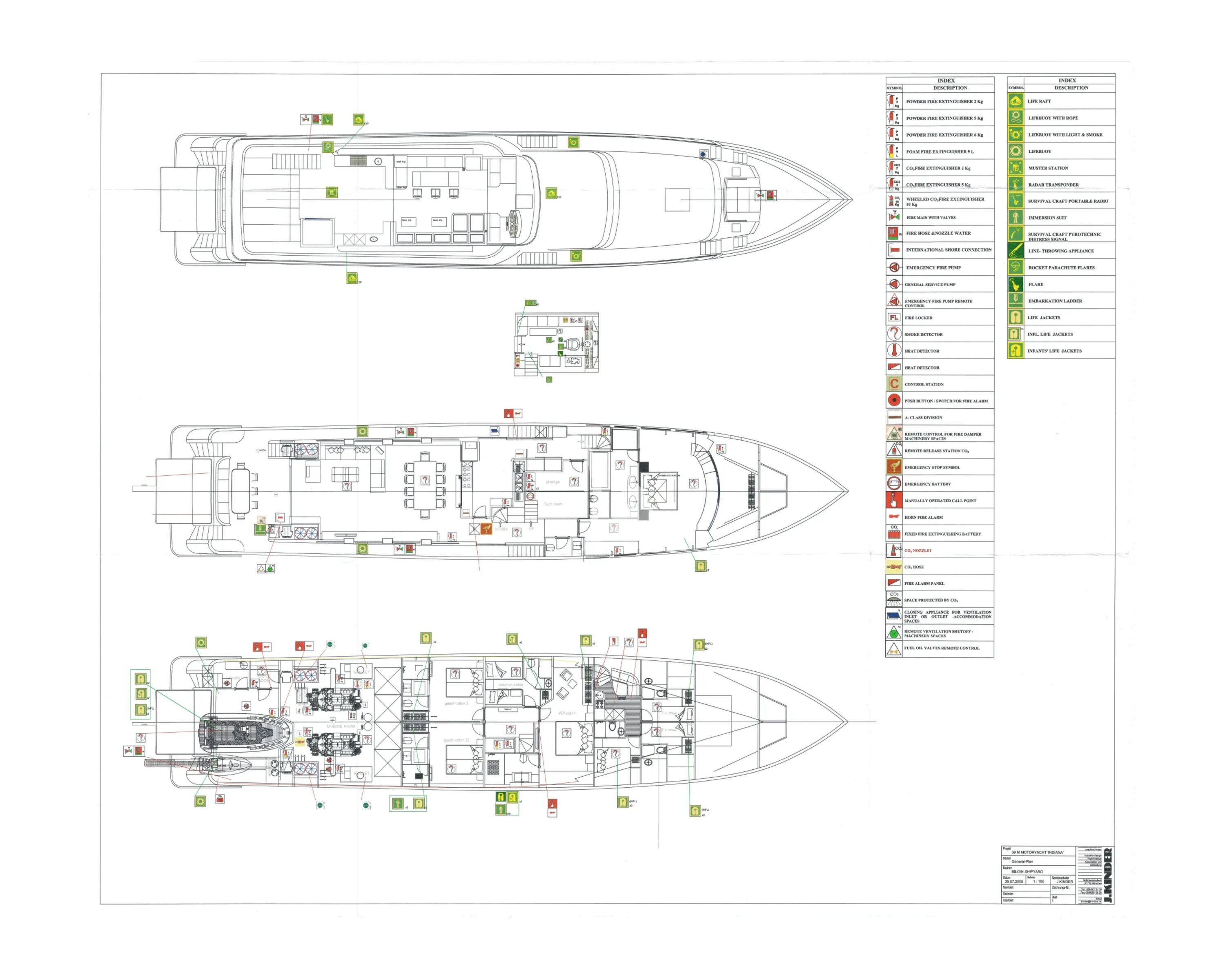 Layout for INDIANA Bilgin 127 - layout