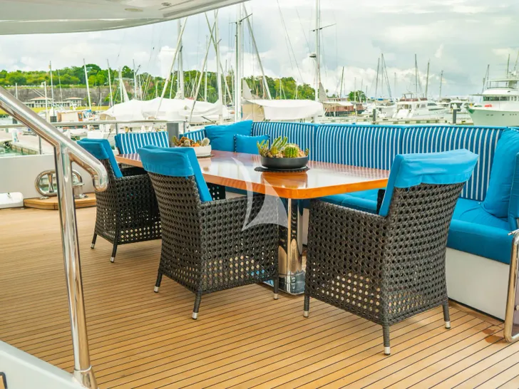 INDIANA Bilgin 127 - main aft deck INDIANA Bilgin 127 - main aft deck