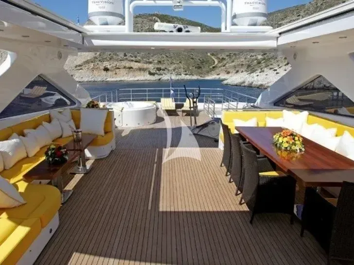 INDIANA Bilgin 127 - sundeck lounge and alfresco dining area INDIANA Bilgin 127 - sundeck lounge and alfresco dining area