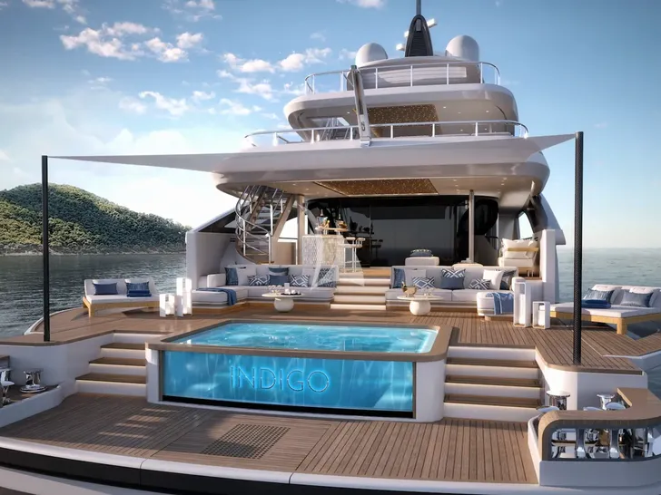 INDIGO Benetti B.Now 50 - main aft deck pool INDIGO Benetti B.Now 50 - main aft deck pool