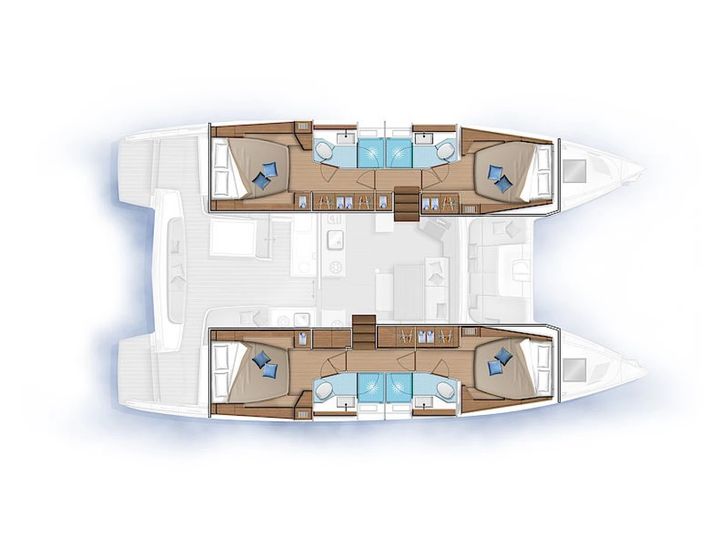 INNPRO Lagoon 46 - layout INNPRO Lagoon 46 - layout