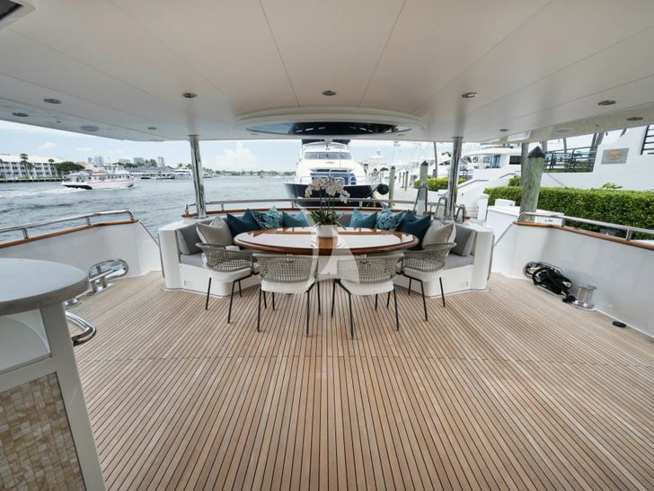 IN THE ZONE Horizon P110 - main aft deck IN THE ZONE Horizon P110 - main aft deck