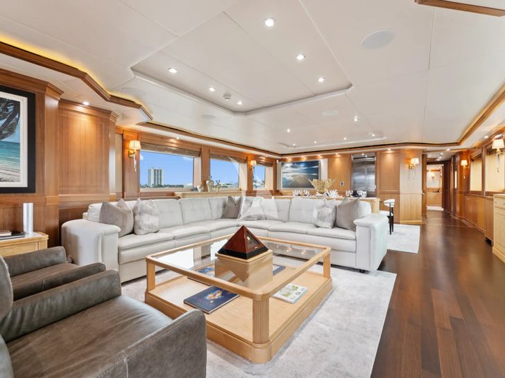 INVICTUS Palmer Johnson 123 - main saloon wide shot INVICTUS Palmer Johnson 123 - main saloon wide shot