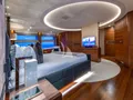 IMPERIAL PRINCESS BEATRICE Princess 131 - master cabin bed and TV IMPERIAL PRINCESS BEATRICE Princess 131 - master cabin bed and TV