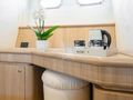 IRENE Ferretti Custom 69ft master cabin study or work area