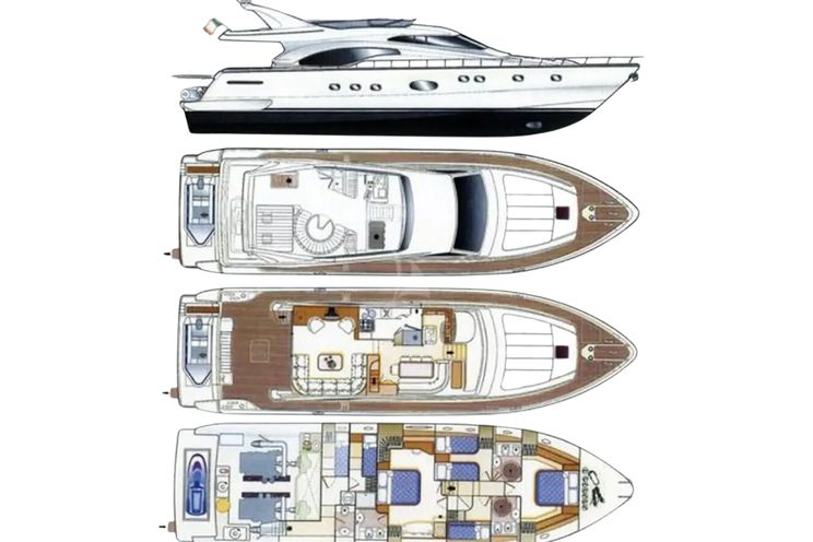 Charter Yacht IRENE - Ferretti 21m - 4 Cabins - Athens - Paros - Mykonos - Cyclades - Greece