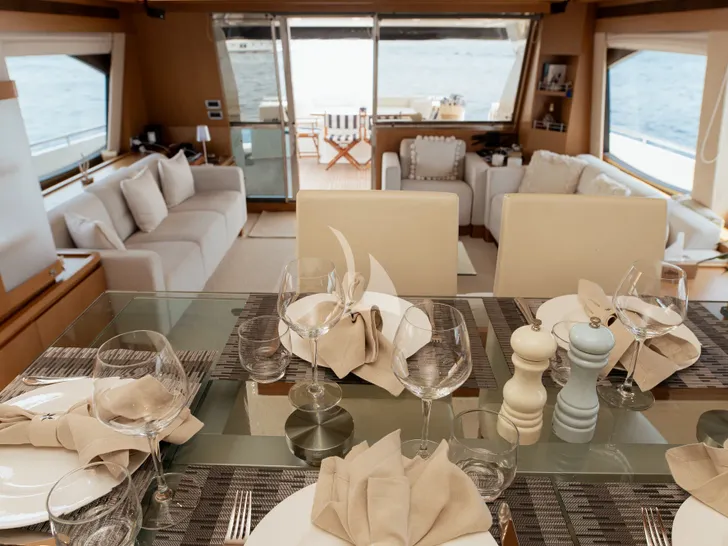 IRENE Ferretti 780 - main dining area IRENE Ferretti 780 - main dining area