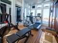 IRON BLONDE Trinity Yacht 60m - gym on the sundeck IRON BLONDE Trinity Yacht 60m - gym on the sundeck