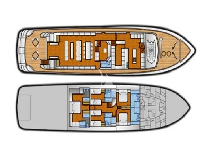 ISLANDER II Baglietto 34 - layout ISLANDER II Baglietto 34 - layout