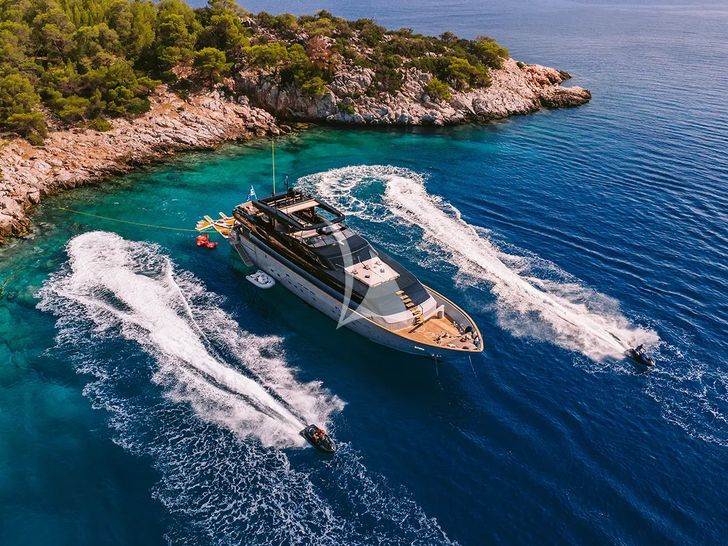 ISLANDER II Baglietto 34 - top aerial shot ISLANDER II Baglietto 34 - top aerial shot