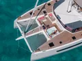ISOLA Fountaine Pajot Alegria 67 - foredeck overhead shot ISOLA Fountaine Pajot Alegria 67 - foredeck overhead shot