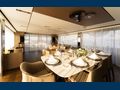 ISOTTA - Ferretti 1000 Skydeck,indoor dining set up