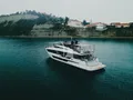 ISOTTA - Ferretti 1000 Skydeck,rear aerial shot with waterline