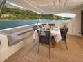IVA Ferretti 960 - aft deck alfresco dining area IVA Ferretti 960 - aft deck alfresco dining area