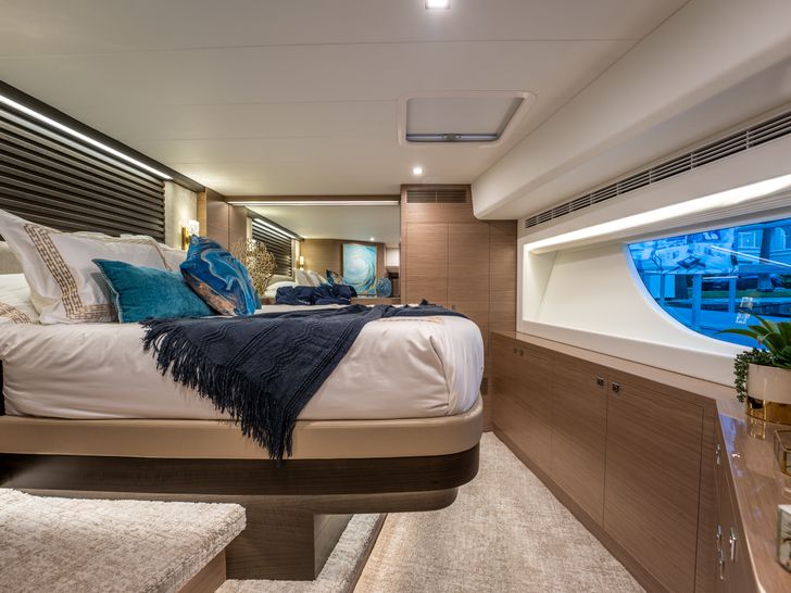 INDIGO Horizon 60 Power Cat - VIP Cabin Side Shot INDIGO Horizon 60 Power Cat - VIP Cabin Side Shot