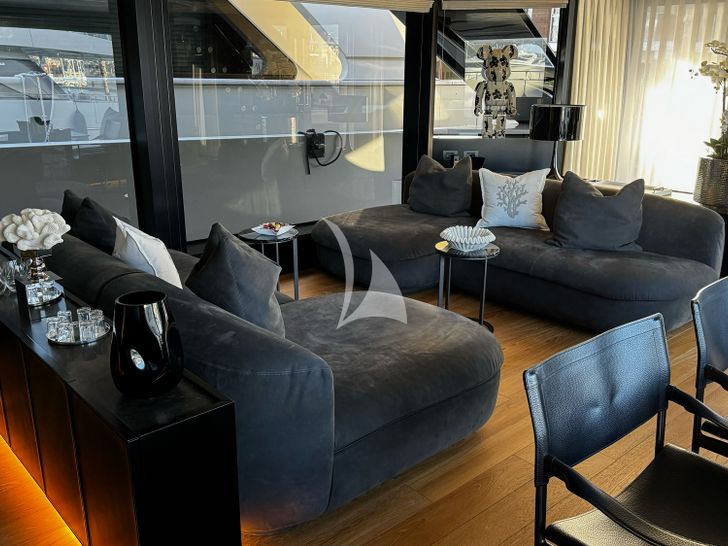 JACKI Sanlorenzo SL96 Asymmetric - saloon seating area JACKI Sanlorenzo SL96 Asymmetric - saloon seating area