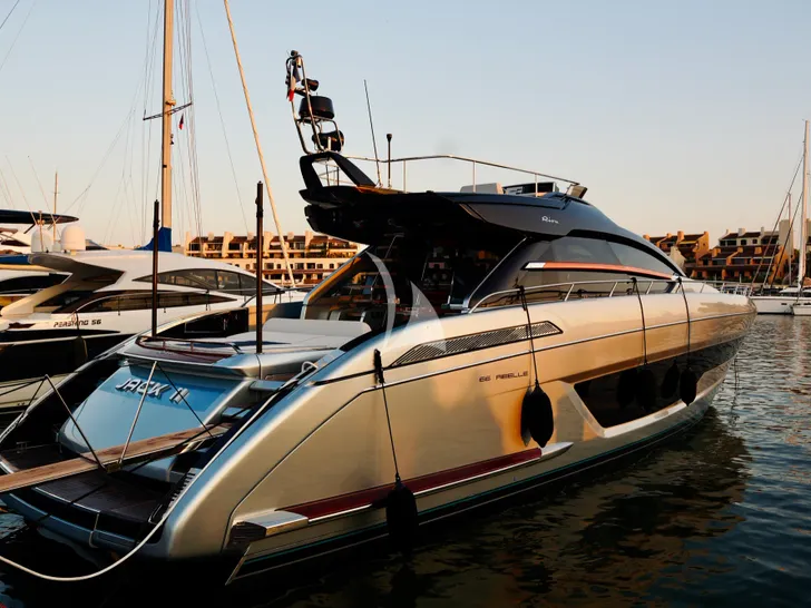 JACK II Riva 66 - docked aft shot JACK II Riva 66 - docked aft shot