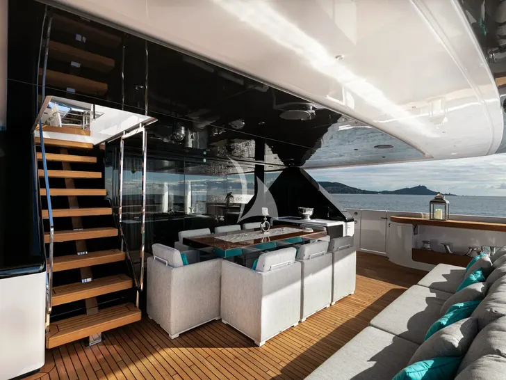 JAG`B Ferretti 960 - main aft deck JAG`B Ferretti 960 - main aft deck