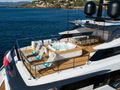 JAG`B Ferretti 960 - sun deck aft shot with the jacuzzi and sun beds JAG`B Ferretti 960 - sun deck aft shot with the jacuzzi and sun beds