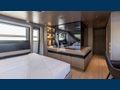 JICJ Sanlorenzo SL96A master cabin bed and TV