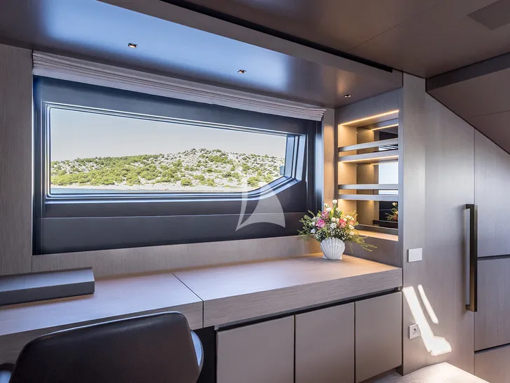 JICJ Sanlorenzo SL96A - master cabin working area JICJ Sanlorenzo SL96A - master cabin working area