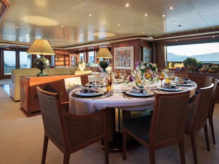 JO I Benetti Golden Bay 50m - main dining area JO I Benetti Golden Bay 50m - main dining area