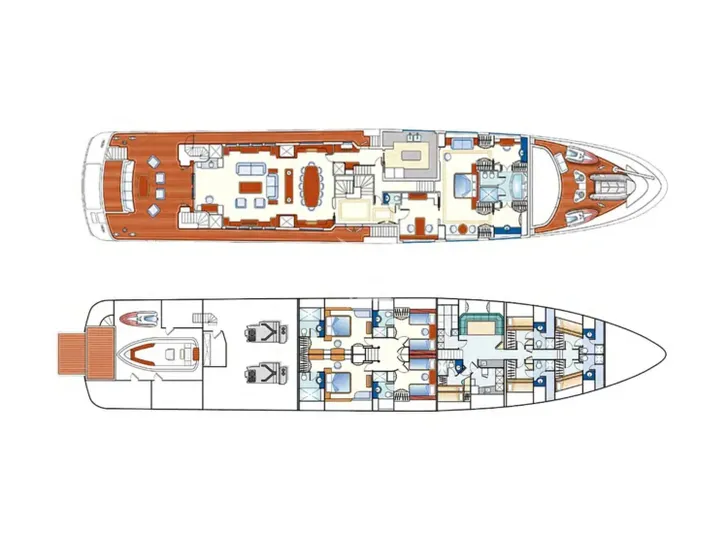 JO I Benetti Golden Bay 50m - layout JO I Benetti Golden Bay 50m - layout